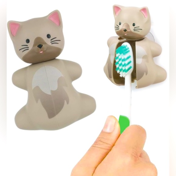 DENTEK  CAT Toothbrush Cover – Kids Toothbrush Holder with Cover - Picture 1 of 8